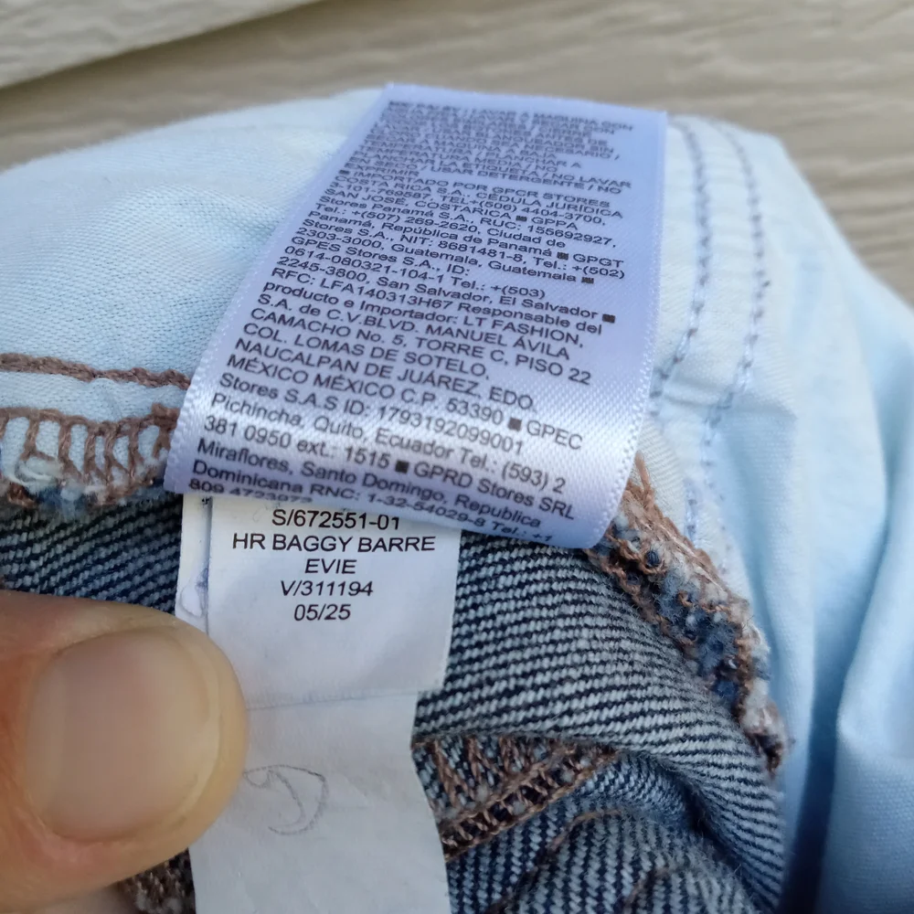 Old Navy Barrel Leg High-Rise Dark Blue Jeans Size 8 Tall